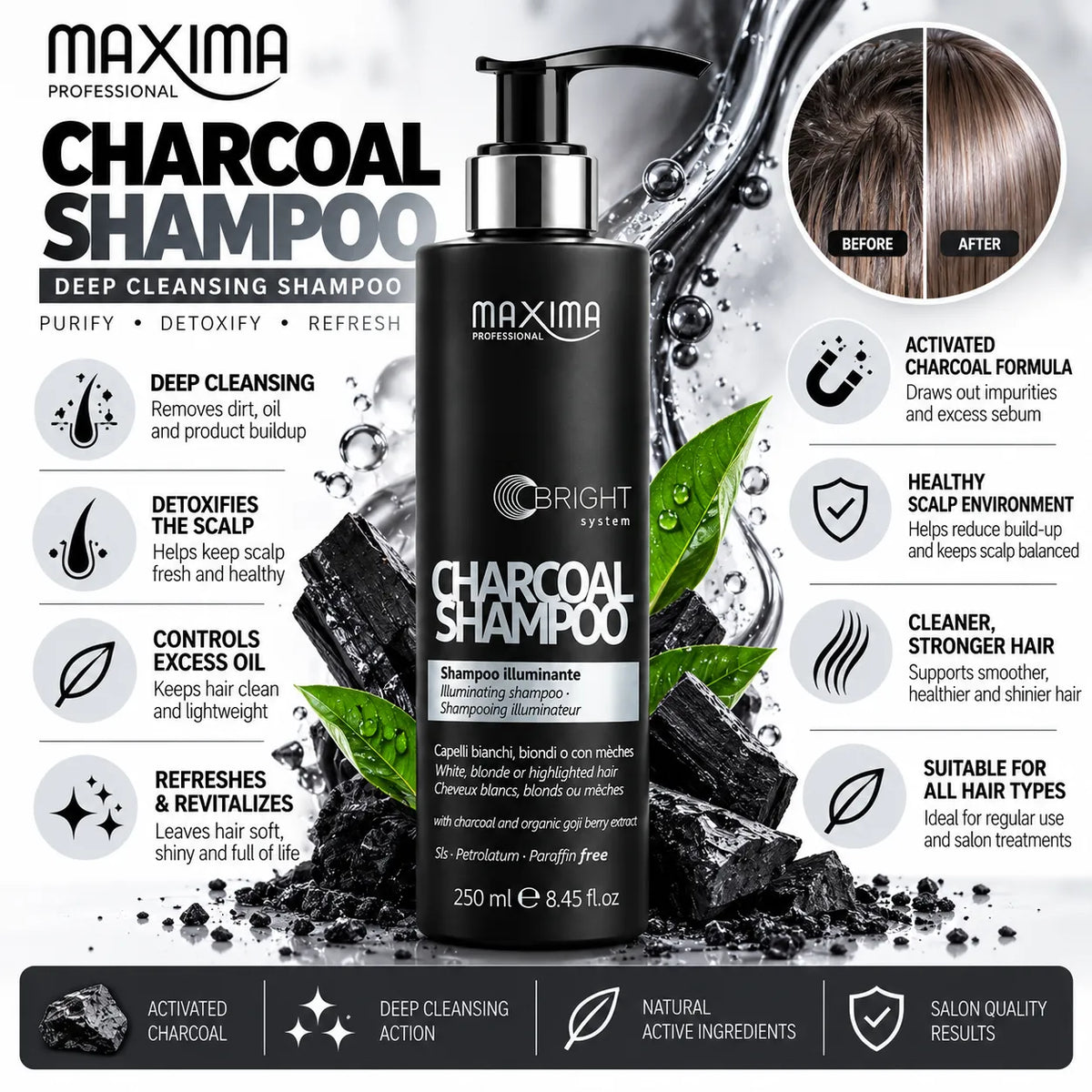 Maxima Charcoal Shampoo